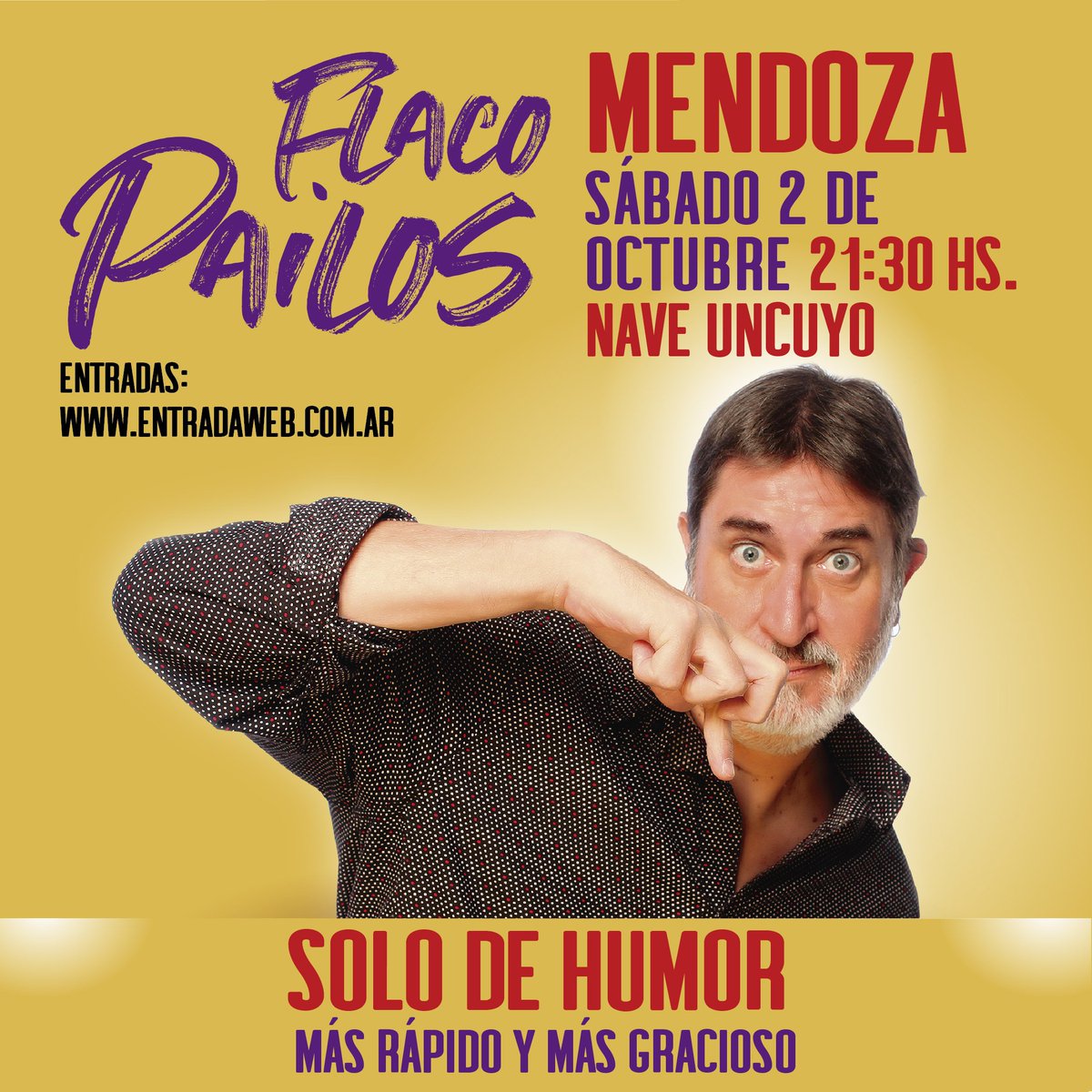 flacopailosOK's tweet photo. Sábado 2/10 Mendoza en la Nave UNCUYO #mendoza #teatro #humor #comedia #elflacopailos https://t.co/1p4f2vgvfs