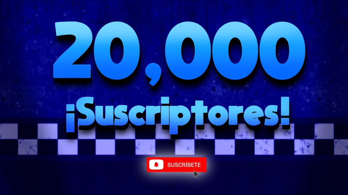 FNAFArmyOffic's tweet photo. ¡YA SOMOS 20,000 Suscriptores en YOUTUBE, MUCHÍSIMAS GRACIAS!

Felicidades a todos los que aportaron y creyeron en este proyecto llamado FNAF Army, les prometemos más contenido y eventos próximamente!

#FNAFArmy #FNAFStarsEvent #FNAF https://t.co/khEjaIkmAV