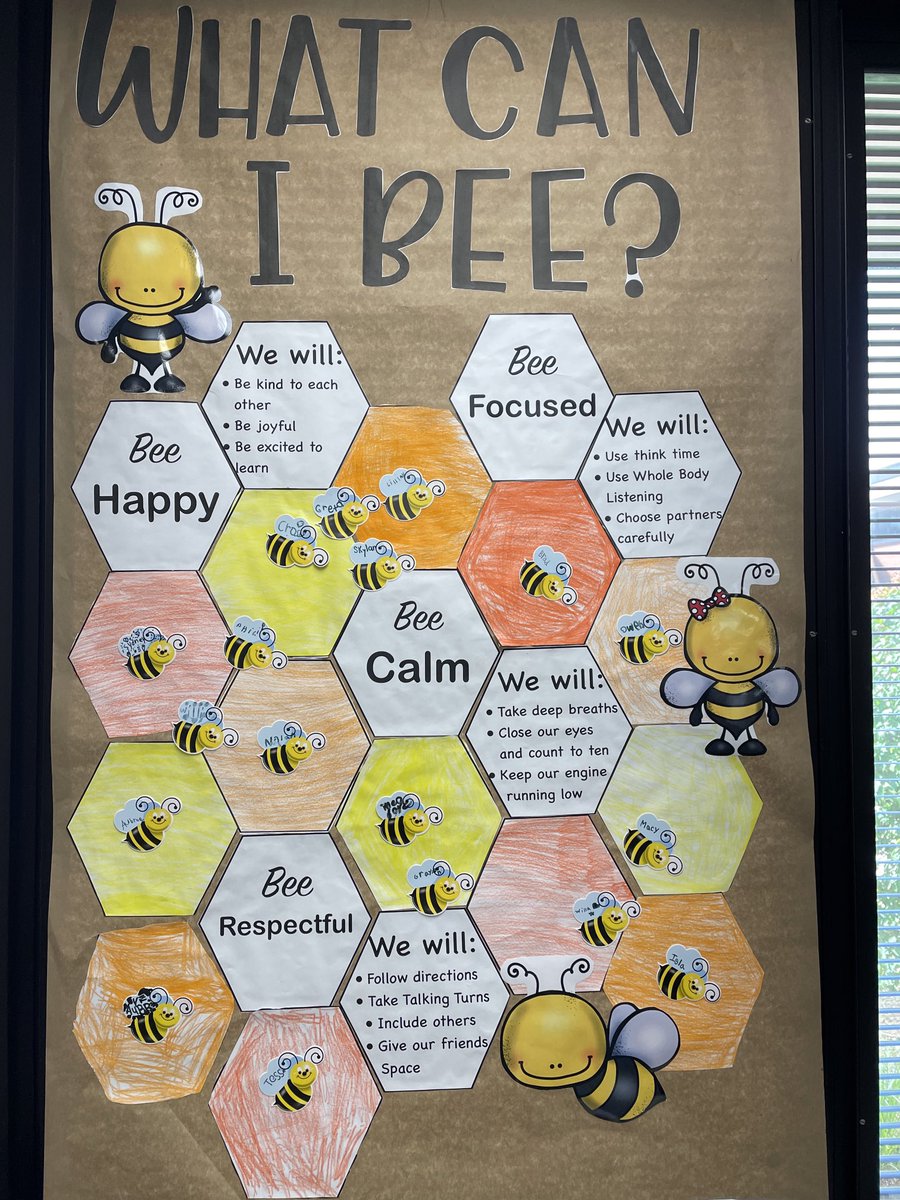 So excited to “bee” with this great group of first graders this year.  After many great discussions, we have our class charter!