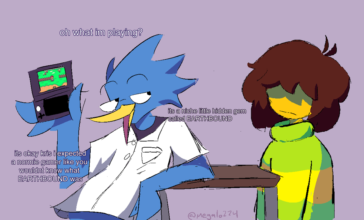 「berdly is probably a really annoying mot」|Megaloのイラスト