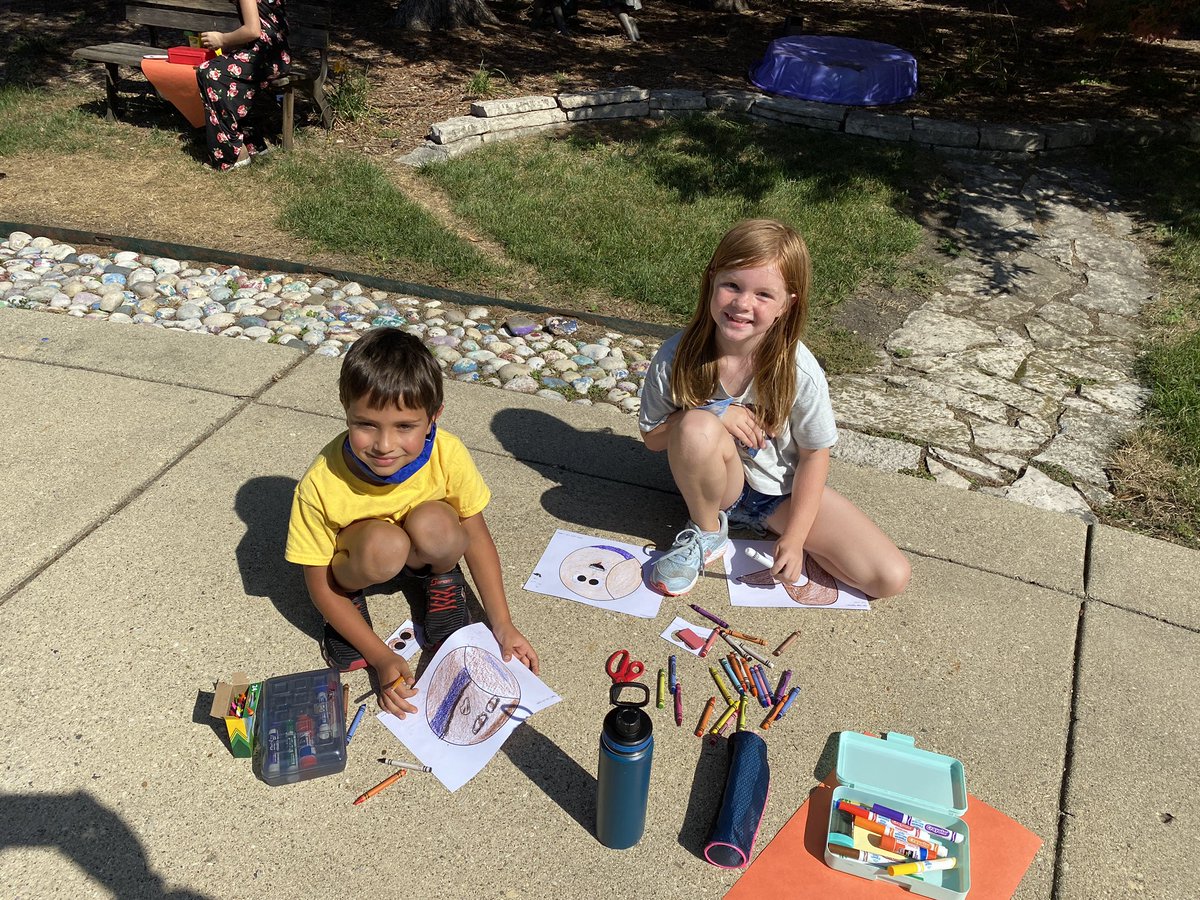 Enjoying the beautiful day with our 3rd grade reading buddies! We learned about our similarities and differences. <a href="/amy_mcellen/">Amy McEllen</a> <a href="/WindsorWildcats/">WindsorWildcats</a>