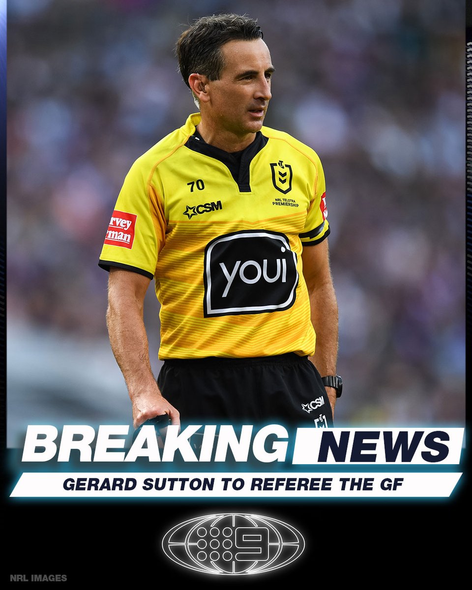 NRLonNine's tweet photo. Congratulations, mate. 👏 

#9WWOS #NRL #NRLGF https://t.co/S41cYrwHjC