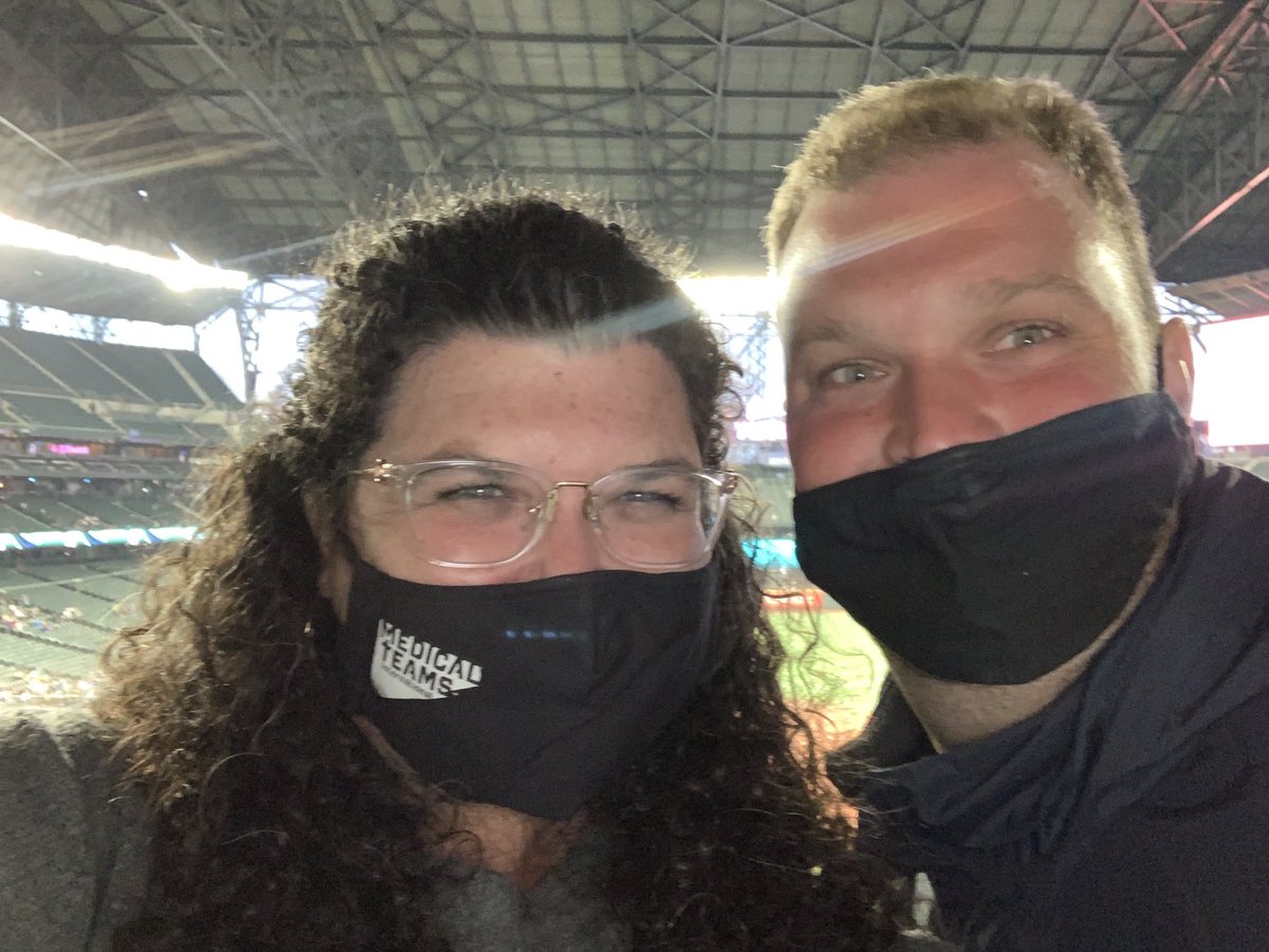 SarahCrass's tweet photo. Heyo ⁦@Mariners⁩ - Go Blue!  #SeaUsRise #SeaUsWald #truetotheblue https://t.co/zRDqT5arAK