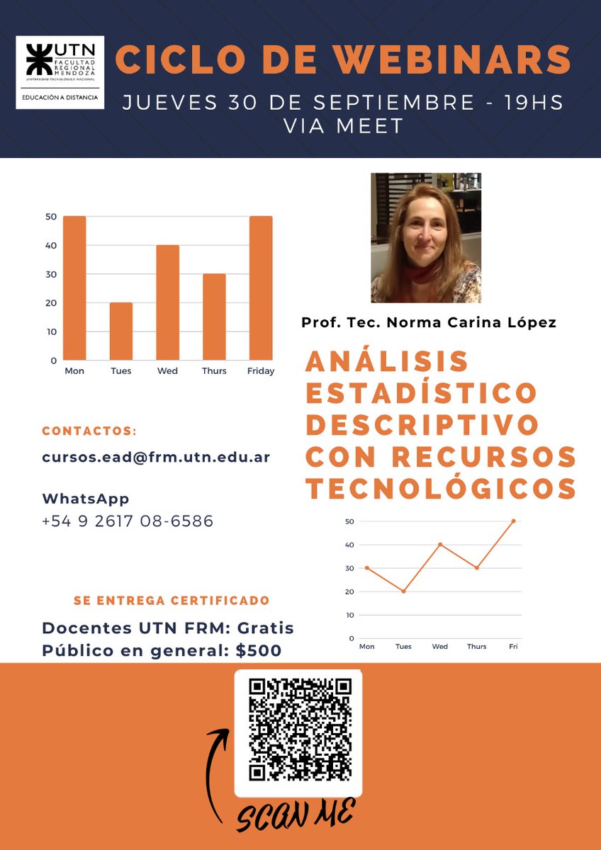 UTNVirtualMza's tweet photo. 🚀¡Nuevo ciclo de WEBINARS!🚀
🟡𝗠𝗘𝗧𝗢𝗗𝗢𝗟𝗢𝗚𝗜́𝗔𝗦 𝗔𝗖𝗧𝗜𝗩𝗔𝗦 𝗬 𝗘𝗦𝗧𝗥𝗔𝗧𝗘𝗚𝗜𝗔𝗦 𝗣𝗔𝗥𝗔 𝗟𝗔 #𝗘𝗡𝗦𝗘𝗡̃𝗔𝗡𝗭𝗔 𝗛𝗜́𝗕𝗥𝗜𝗗𝗔 𝗘𝗡 𝗘𝗟 𝗡𝗜𝗩𝗘𝗟 𝗦𝗨𝗣𝗘𝗥𝗜𝗢𝗥🟡
✅30/9 ->Análisis Estadístico Descriptivo con recursos tecnológicos
WhatsApp 261 708 6586 https://t.co/aS6XXgTHxU