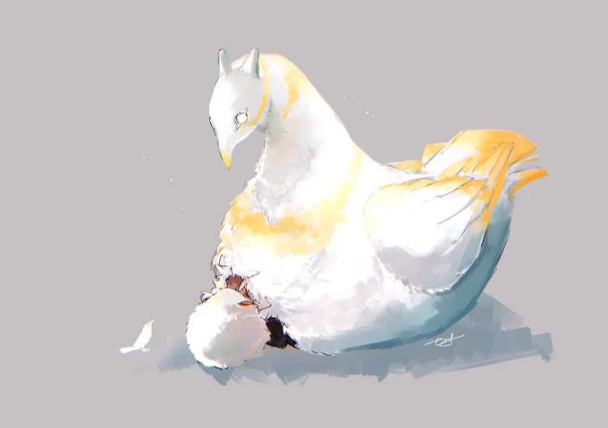 ああ～～～おおきい鳥さん、鳥さん～～モフ…
#sky星を紡ぐ子どもたち 
#thatskygame 