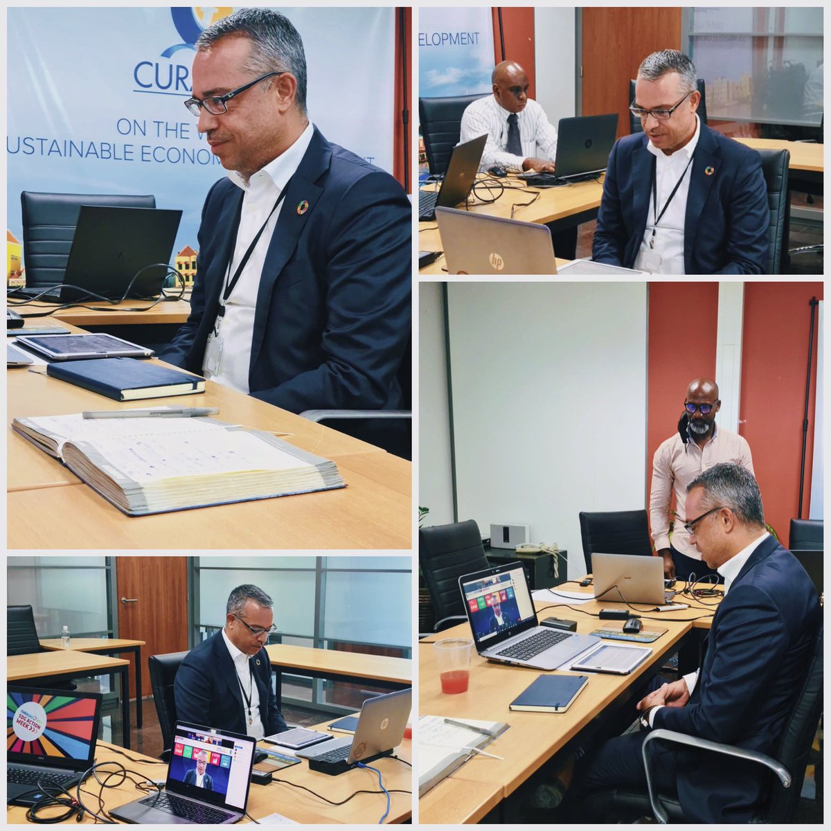 XavierPrens's tweet photo. Decided it was time to come out of a self-imposed social media hybernation while working on the COVID-19 response team. Getting back in the groove via the Curaçao SDG Action Week!
#GlobalGoals #Curacao2030 #SDGActionWeek https://t.co/5rOtdTdcQy