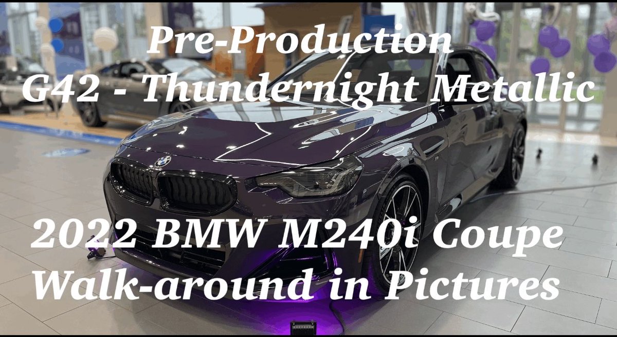 Sumer416's tweet photo. First Look! G42 Thundernight Met. 2022 BMW M240i Coupe Walk-Around in Pictures Samir Umer #SUmer416 #G42 #m240i #BMW #bmwtoronto #bmwblog #bmwcanada #bmwm240i #bimmerpost #bmwtn
https://t.co/jzYSwWzUyj https://t.co/mkidLrUHsp