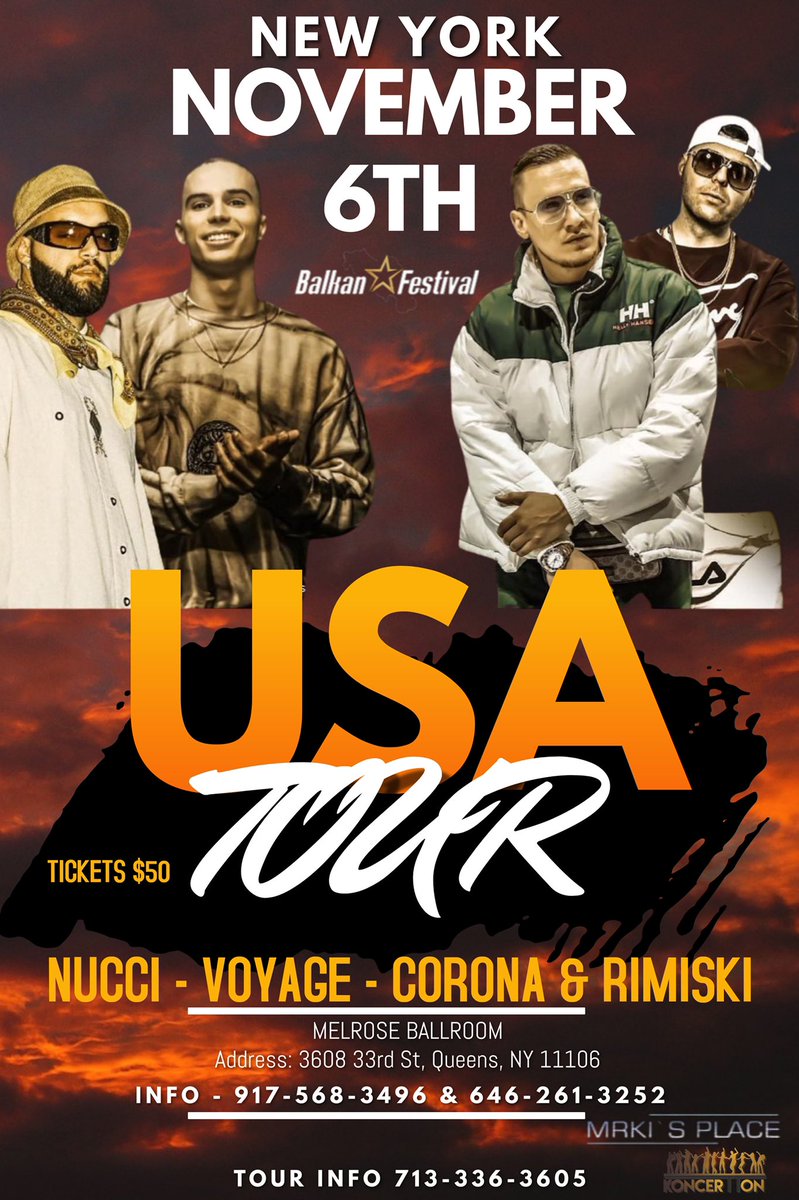 Hadzic1992's tweet photo. Nucci 💥 Voyage 💥 Corona &amp; Rimiski 🇺🇸 https://t.co/ZhtwvSzGbA