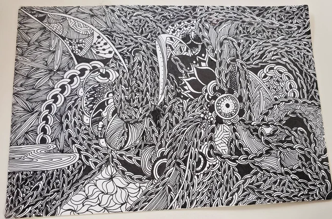 #ペン画を流してペン画民を増やそう 
#ペン画
ボールペンで描きました__🖊 