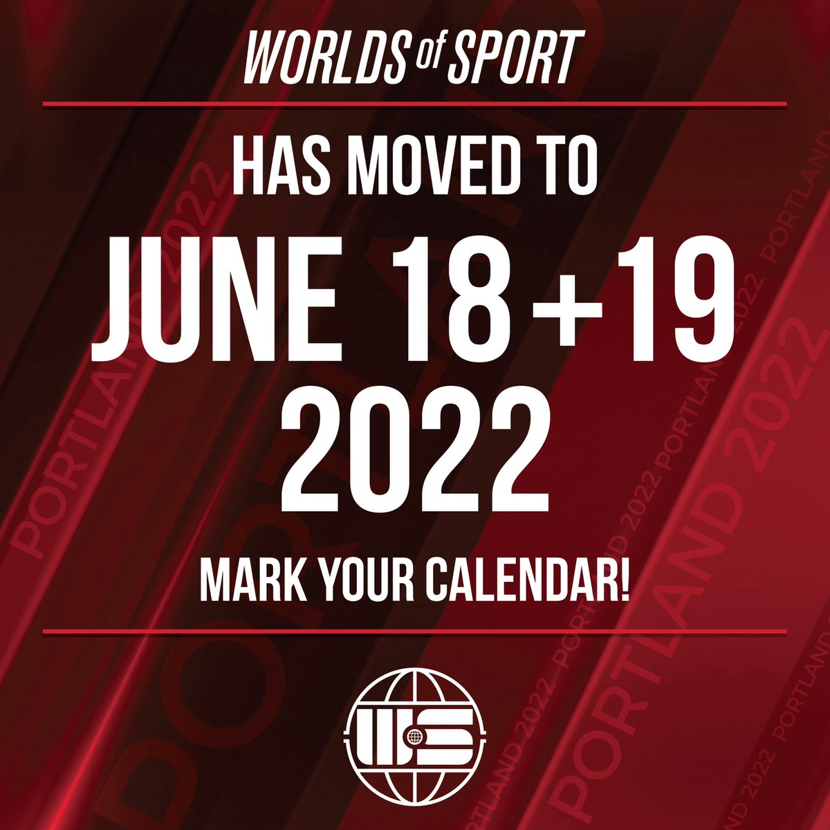 WorldsofSport's tweet photo. In the spirit of providing the most exciting and safe event for Portland that we can, the first ever Worlds of Sport has been moved to June of 2022. Some great sponsors with even better content coming together, stay tuned for more announcements! #WoSPDX https://t.co/MpVLQuhbTj