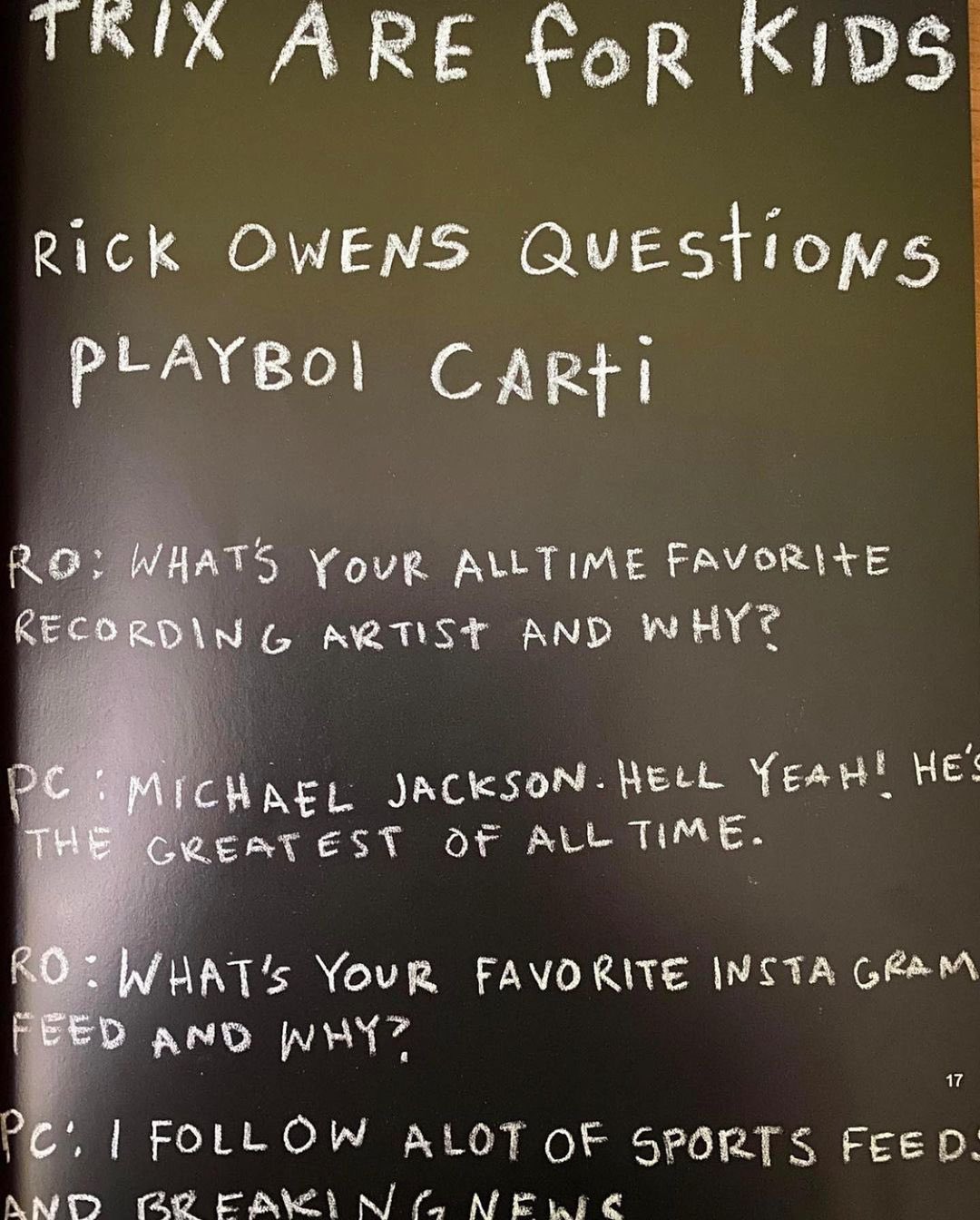 STRAPPED!  Hip-Hop/Rap News on X: Here is Rick Owens' interview with Playboi  Carti 🧛‍♂️👀  / X