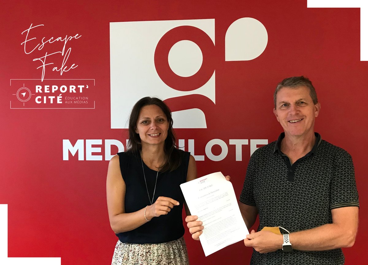 [🤝PARTENARIAT] Merci à <a href="/Mediapilote/">Mediapilote</a> et à la  #MediapiloteFundation pour leur soutien au projet #EscapeFake, Escape Game dédié à l'éducation aux médias ! 
+ sur #Médiapilote : mediapilote-fundation.com
+ sur le projet #EscapeFake : bit.ly/lefil-escapefa…