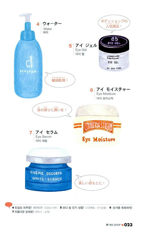 니뽄필 패션 단어장. 제목 보고 개똘아이 책인 줄 알고 흥분해서 주문하려다가 혹시나 싶어 검색해 봤는데 정말 그냥 일본어 단어장이었다.
시무룩해질 수 밖에 없어.
일러스트는 귀엽긴 한데. 그래봐야 내가 저런 거 그릴 건 아니니... 