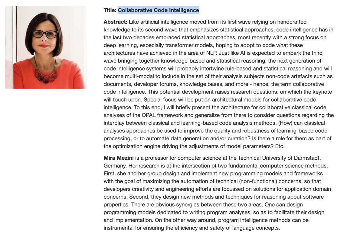 aserebrenik's tweet photo. Good morning @ieeescam! The second day of #scam21 starts with the keynote "Collaborative Code Intelligence" by @m_mezini. https://t.co/yPzzcfsHrw