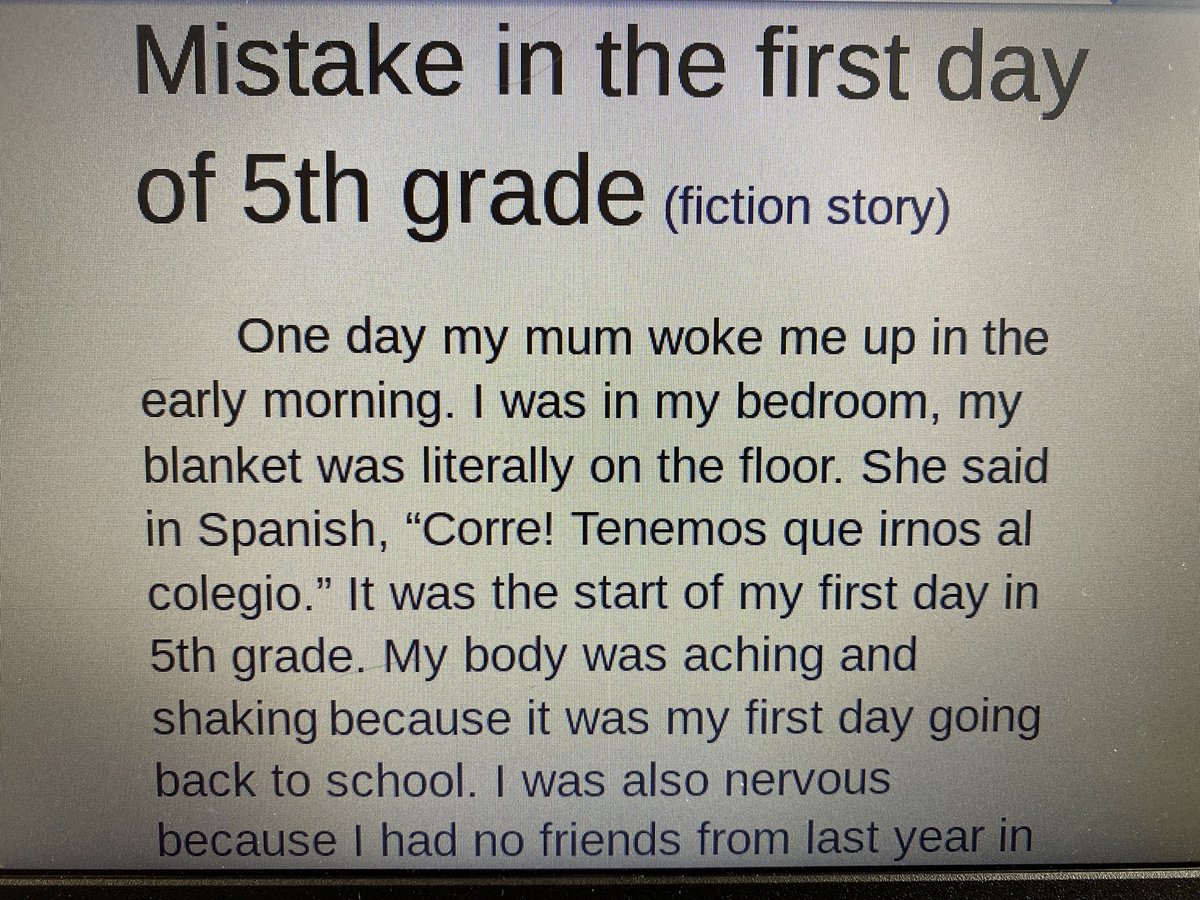 RosenowRon's tweet image. During our Narrative writing unit in G5, Ss had to write some of their dialogue in their #homelanguage. Such cool examples from these excited and engaged Ss! Ts need to make using their home language as a requirement of the task the Ss are doing! @ECISMLIE