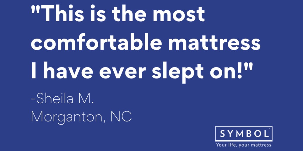 SymbolMattress's tweet photo. So happy to hear this Sheila! Real reviews from real #SymbolMattress fans. 🇺🇸👏 
#comfort #quality #value #happycustomer #madeinusa https://t.co/HyrpWVDAkO