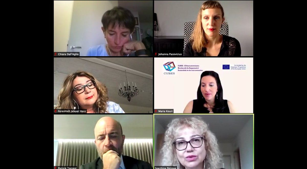 Our second speaker, Snezhina Petrova from the Cabinet of European Commissioner <a href="/GabrielMariya/">Mariya Gabriel</a> underlines the importance of #CulturalHeritage: 

"to build people's identity, bind communities together and strengthen social cohesion". #CUBES 🇪🇺💫