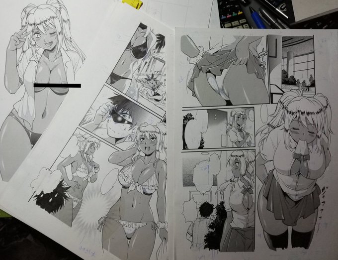 国枝さんの原稿戻ってきた。二話+一話書き下ろし+ショートストーリー+描き足しで70P位の本に出来たらいいな。 