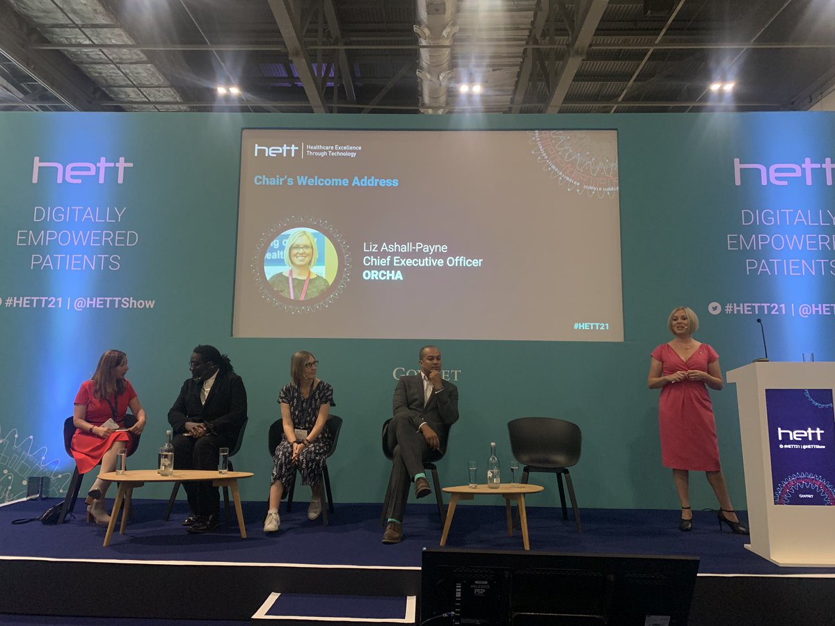 So excited to be at a face to face conference <a href="/HETTShow/">HETT Show</a>. Looking forward to this first session led by <a href="/LizAshallPayne/">Liz Ashall-Payne</a> around #digitally #empowered #patients. Feels good to be back! #hett21 #digitalhealth #patientfocused #buildingbackbetter