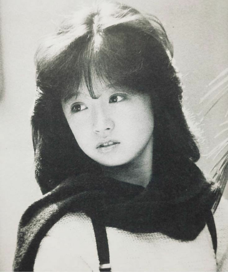 モノクロ初期菜&イラスト #中森明菜