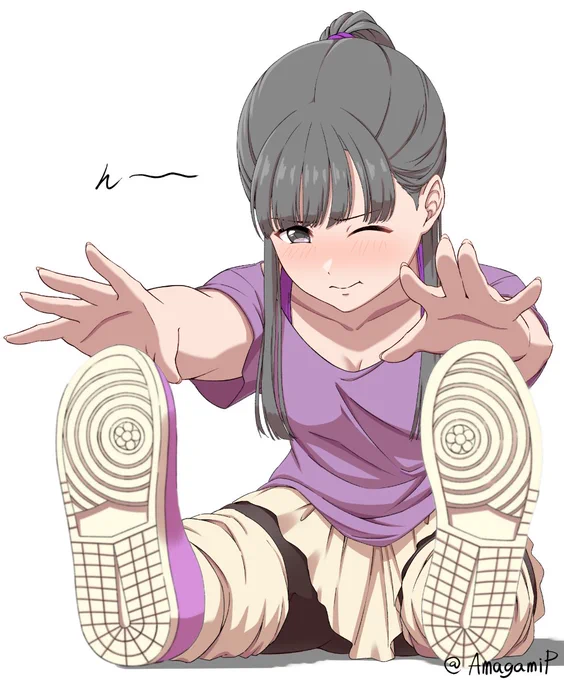 奥行き描くの苦手なんで、紗枝はんに練習に付き合ってもろた〜 