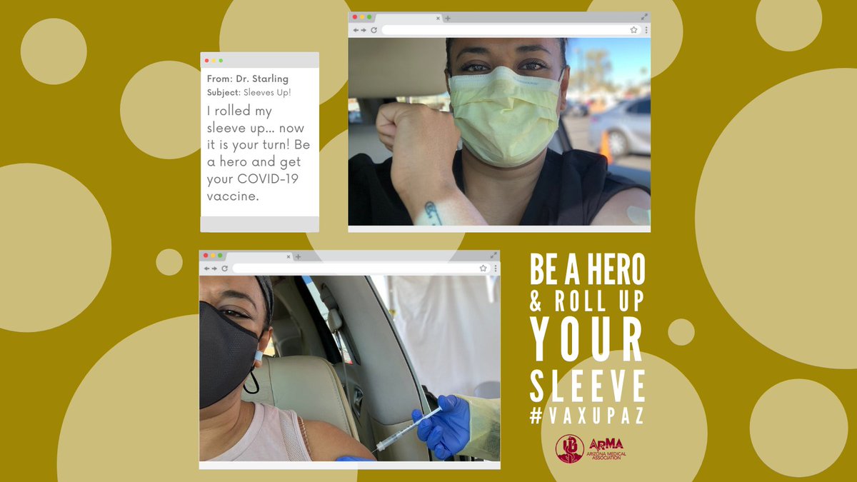 ArizonaMedicine's tweet photo. Arizona #physicians want you to know that the COVID-19 #vaccine is safe, effective, and our best shot at returning to normal. Find a vaccine near you: https://t.co/db9DfiVGNC.

If you have questions about the vaccine, be sure to have a conversation with your #doctor!  #VaxUpAZ https://t.co/xyxyYpA2BY