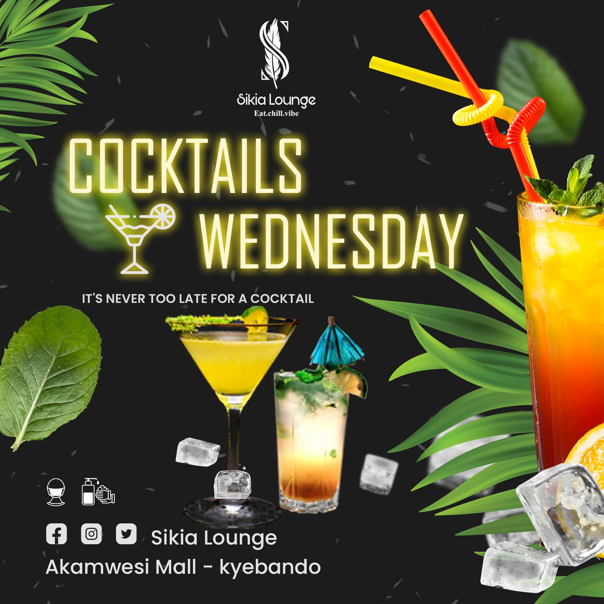 Sikia_Lounge's tweet photo. Too much of anything is bad, but too many cocktails is just right.
Tomorrow, Enjoy our Two for one cocktails tomorrow.
visit at The New Akamwesi Mall, Kyebando.
.
.
#Sikia_Lounge #CocktailWednesday. https://t.co/Xk64h8oRPU