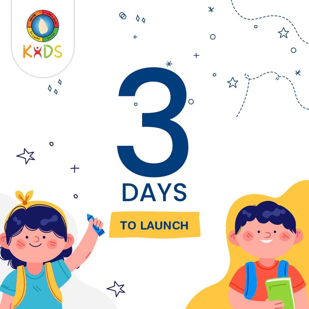 SLUPottuvil's tweet photo. 📣 Sri Lanka Unites Kids Department is launching in 3 days!

The launch of SLU Kids will be the largest expansion of our movement yet.

#SriLankaUnites #SLUKids https://t.co/mW5S8IRMAX