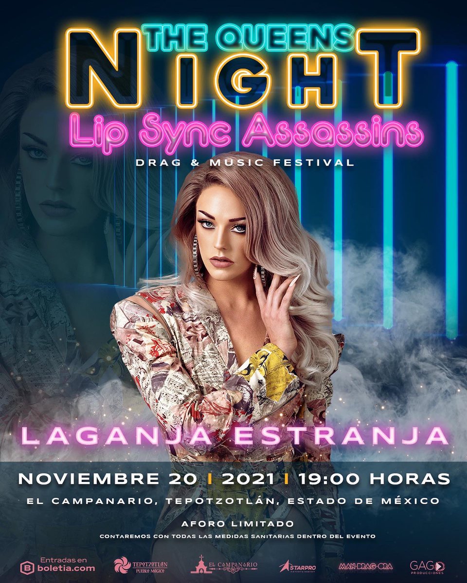 STARPROMX's tweet photo. Más talento se une a THE QUEENS NIGHT: LIPSYNC ASSASSINS 💥🏁✨ @LaganjaEstranja @SiSoyVeraCruz @Margaretyya #EvaBlunt 

•Más detalle en @mandragorafest 
•Boletos ya a la venta en https://t.co/Cxqfr1ukGw 👸🌙 https://t.co/yD2zRIyelv