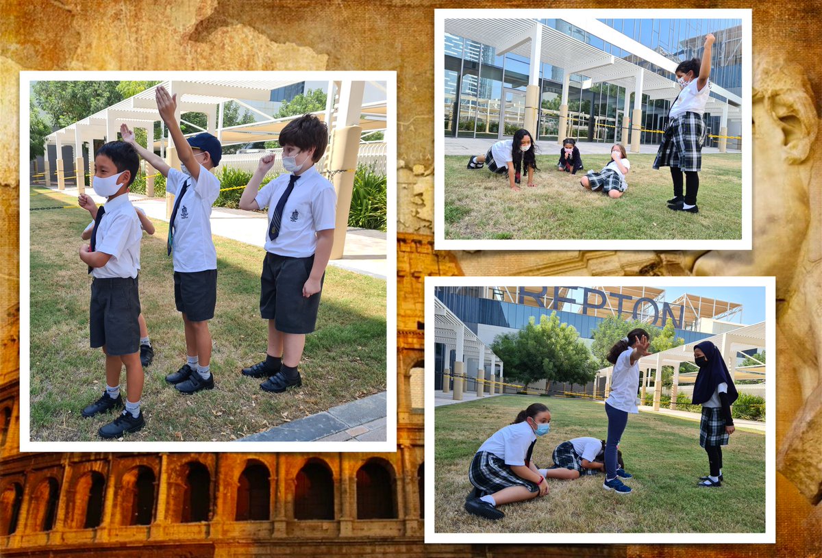 MrMartinRAD's tweet photo. We have had so much fun making 'tableau' freeze frames to recreate key scenes from the Legend of Romulus and Remus. Great acting, @ReptonADYr4  Sapphires! https://t.co/uAgvFm2hGP