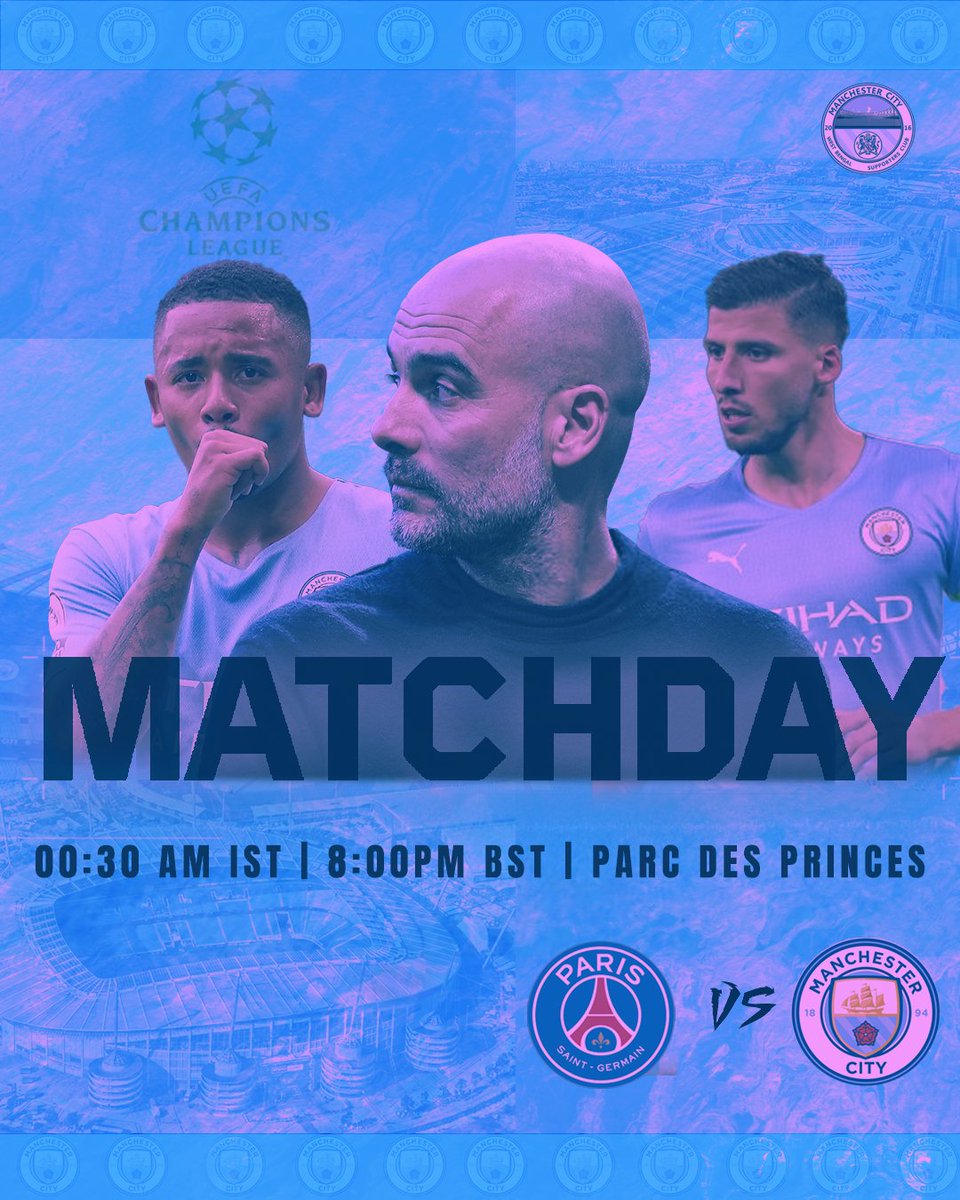 mcfcwbsc's tweet photo. Good morning blues💙

#UCL night in Paris!

Come on City 💙

#Mancity | #MancityOSC | #UCL https://t.co/uCD733cJWR