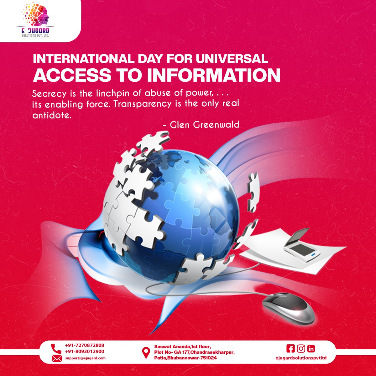 ejugardofficial's tweet photo. Information is important. In the world where data rules, information is of course very valued. This International Day For Universal Access To Information, make sure you combat misinformation, rumours, propaganda and spread only the truth.
#information #ejugard #world #data https://t.co/i9FX0Qvspj