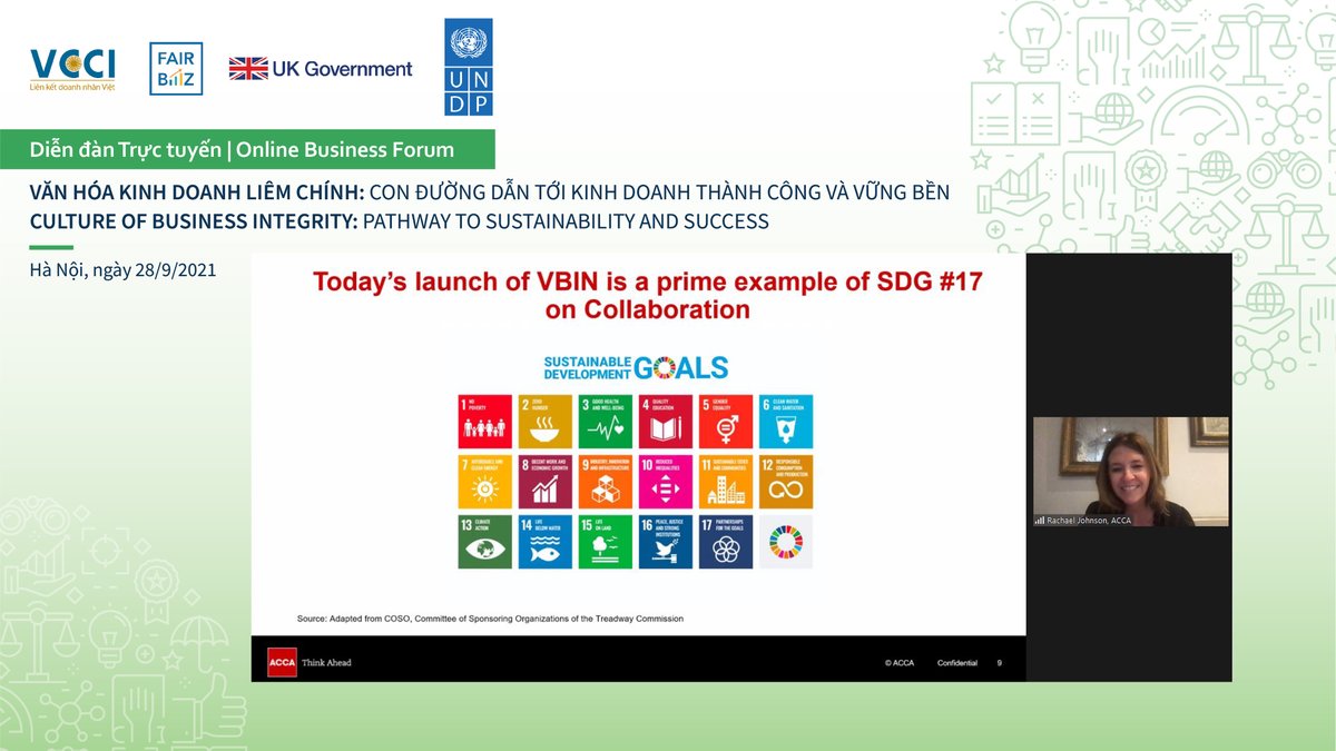 UNDPVietNam's tweet photo. The Advisory Group of #Vietnam #BusinessIntegrity Network #VBIN made it 1st apperance today🎉
🆕collective action initiative led by #PrivateSector to promote a culture of business integrity & #AntiCcorruption compliance
#CorporateGovernance #FairBiz #UKProsperityFund #SDG17 https://t.co/0LNX3GhkDN