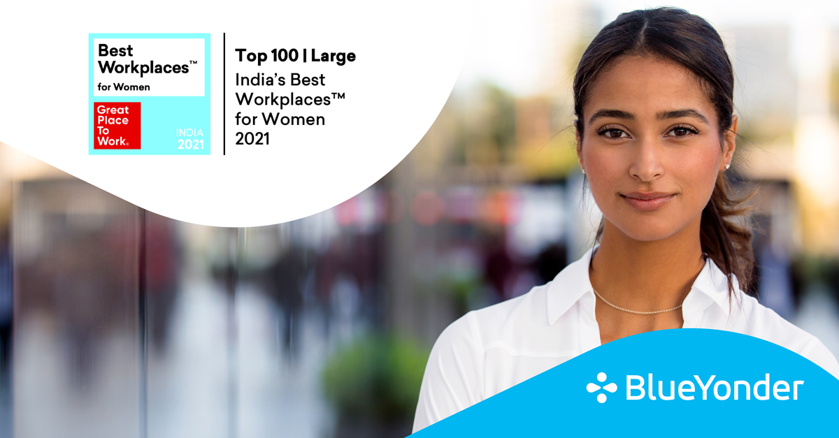 We are immensely proud to share that Blue Yonder has been named as one of “India's Best Workplaces for Women 2021” in Large Companies Category - Top 100 by Great Place to Work®️ India! Learn more here: media.blueyonder.com/blue-yonder-na…
