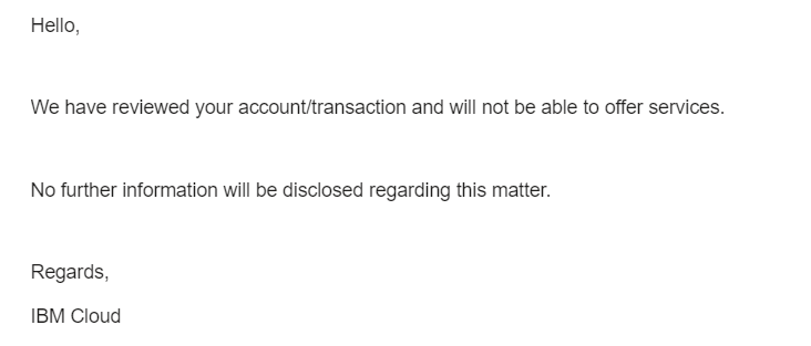 PulkitVyas8's tweet image. Really appreciate the transparency @IBMcloud. Account got deactivated after a month's usage. A bit too harsh for a student experimenting with a few cloud projects using promotional credits. Time to try Azure