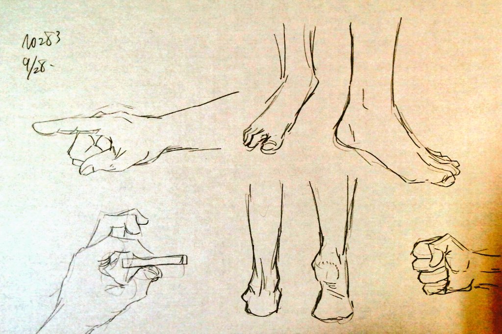 #1日1模写 283/365 
