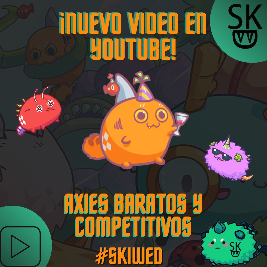 SkiwedOficial's tweet photo. ¡Nuevo vídeo en YouTube!
¡Axies competitivos y baratos! 😎🤑
👇👇👇👇👇
https://t.co/igKk7FZ7xP
No olvides suscribirte para más contenido informativo sobre Axie Infinity y nuevos juegos NFT
#axieinfinitynews #axieinfinity #axieinfinityscholarship #axie #axs #slp #eth #crypto https://t.co/9LSvgAHu6R