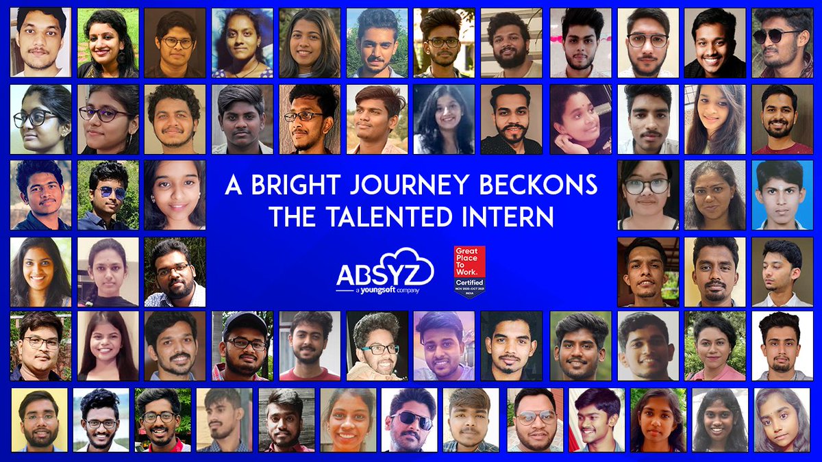 absyz's tweet photo. We are thrilled to conduct our 3rd batch of virtual #internships with nearly 100 trainees, which is the highest intake so far in ABSYZ history. The unique #talents will be absorbed based on their performance and abilities. #lifeatabsyz #internshipopportunity #sfdcjobs https://t.co/aGq0QcPgpv