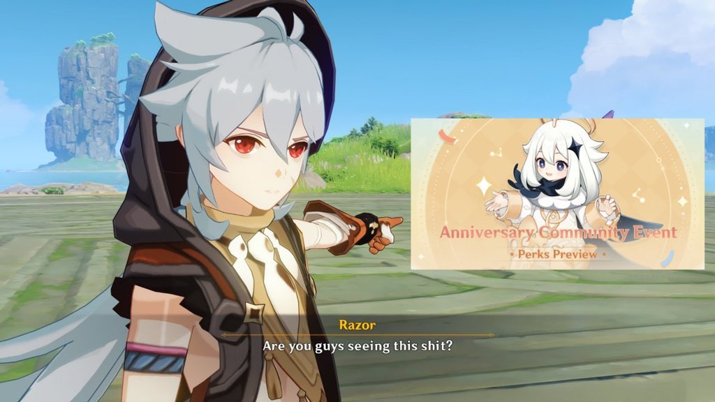 whoislcn's tweet image. It genuinely annoys me that your social team sees all this negativity but constantly brushes it away. I love genshin so much but celebrating your anniversary like this? you’re just too greedy for money (っ◞‸◟c)