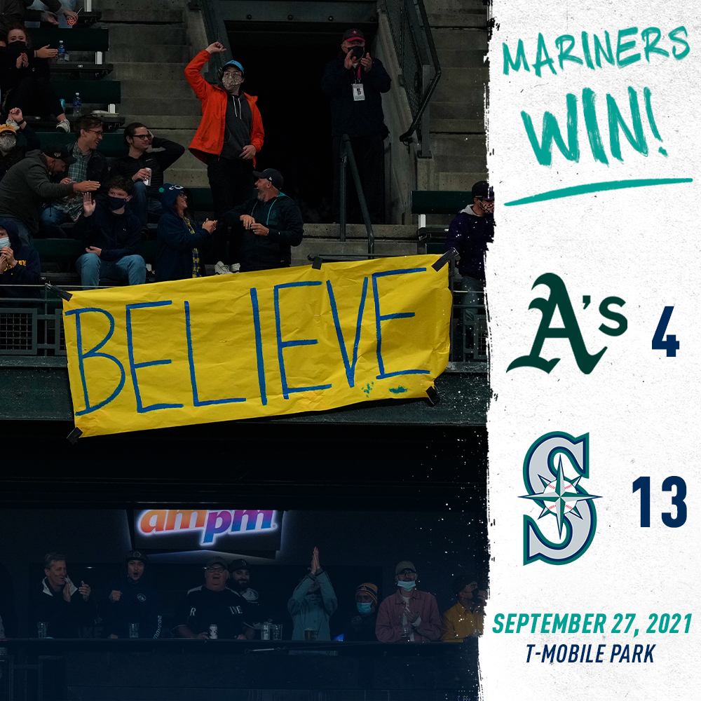 Mariners's tweet photo. Big night for the fun differential 🤪 #SeaUsRise https://t.co/Vae5k1peXu