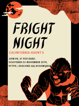 CH_HauntsRBLX's tweet photo. California Haunt's Fright Night Coming to Roblox on select nights.  #Roblox #RobloxDev #HHN2021 #HHNGame #HorrorCommunity #RobloxStudios #RoblxoThemePark #gaming 🎃👻 https://t.co/pclBHQhJGC