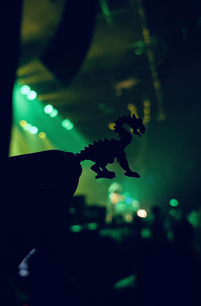 RubyAngel202's tweet photo. My son gave me his tiny dragon who he named “recycle” to take on my trip to #takeoverdenver I had to document. @twentyonepilots @joshuadun @tylerrjoseph #takeovertour https://t.co/sw95Xa0fp0