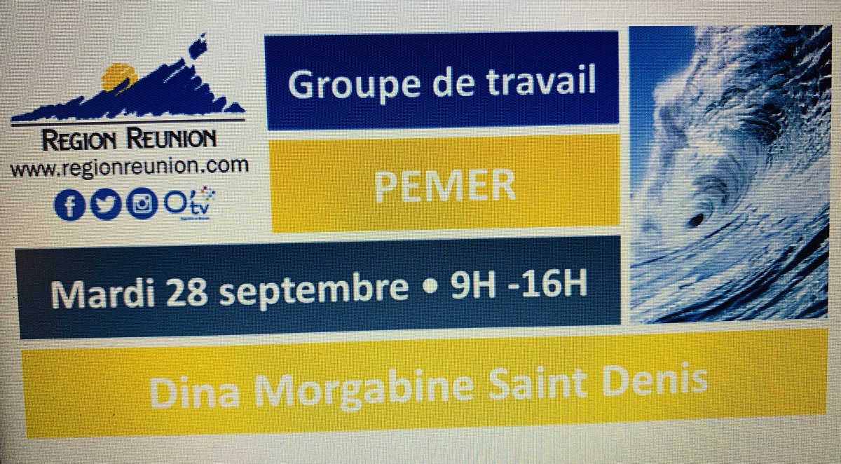 [#PEMER-RUN] - c’est parti pour le groupe de travail réunionnais - 1iere table ronde : L’essor des #EMR France &amp; monde: quelle part pour <a href="/Region_Reunion/">Région Réunion</a> ?
Bérénice Diaz @SPL_HorizonRéunion
Matthias Lynch @innosea
Matthieu HOARAU RBSD
<a href="/Marlene_kiers/">Marlène Kiersnowski</a> <a href="/energie2lalune/">Energie de la Lune</a> #GMEBlueRéunion