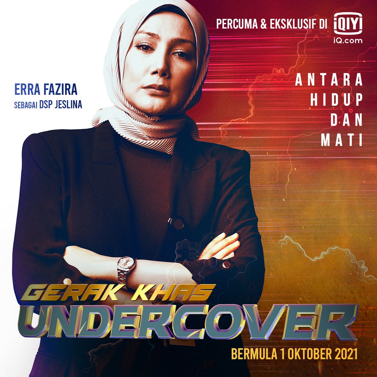 iQIYIMalaysia's tweet image. Undercover squad, ready! 1 OKTOBER - nantikan #GerakKhasUndercover lakonan #ElizabethTan #AaronAziz #ErraFazira, strim PERCUMA &amp;amp; EKSKLUSIF di #iQiyi