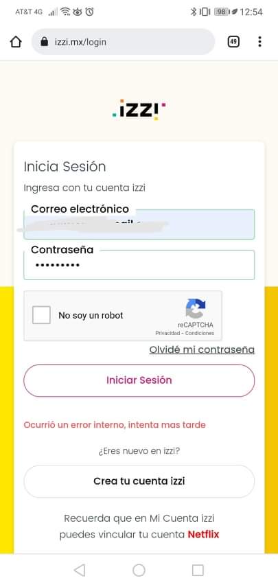 Zavala133's tweet photo. @ayudaizzi no puedo ingresar a mi cuenta desde app ni la web, ya cambie la contraseña y nada... https://t.co/iTTdzuqvKp