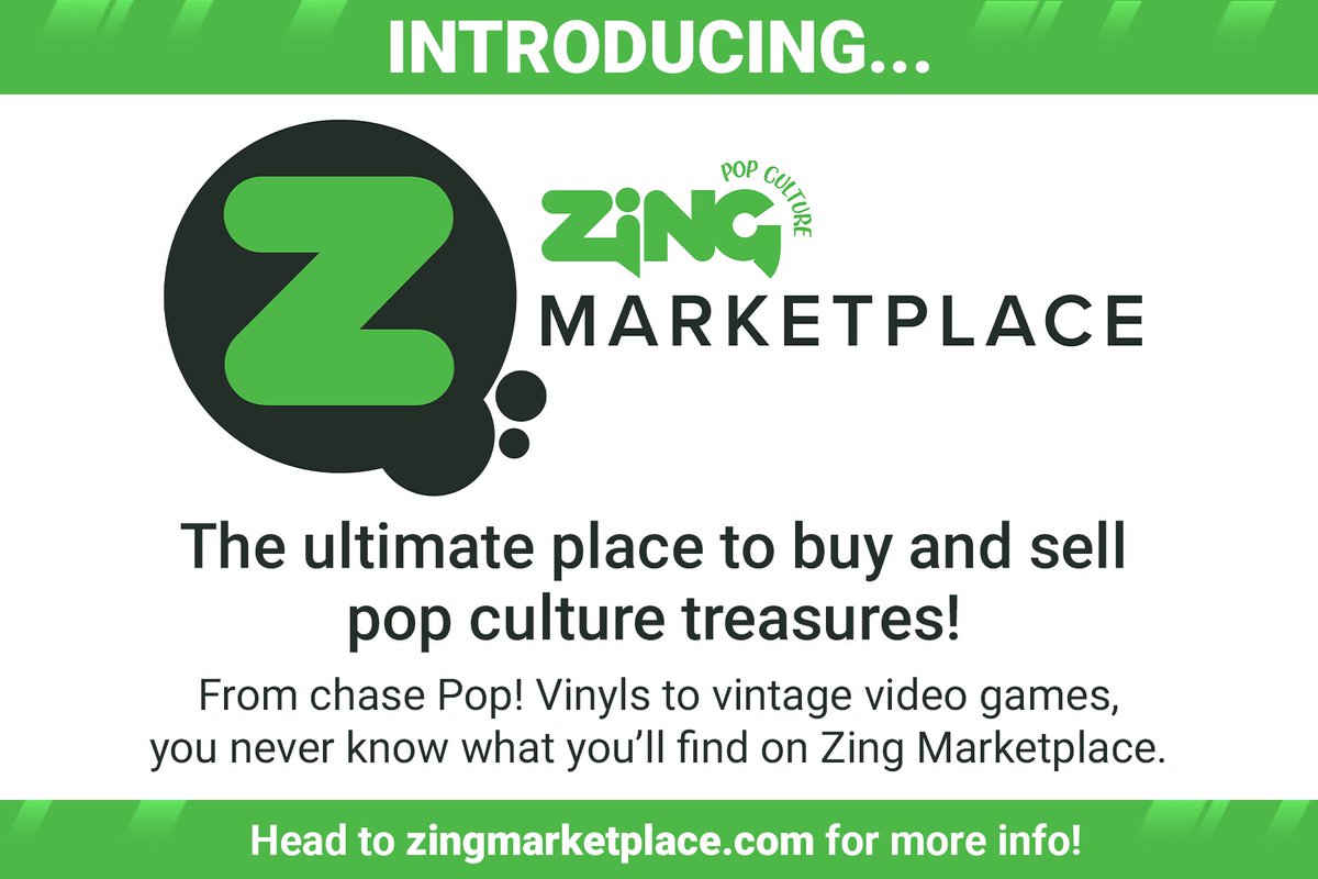 Zing Pop Culture on Twitter "Introducing... Zing Marketplace! The