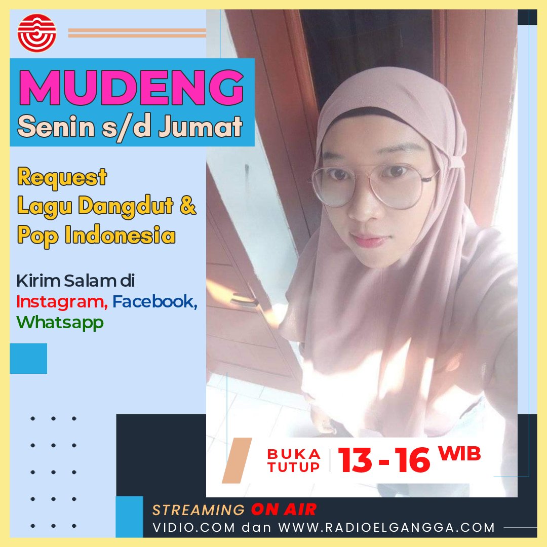 Hayooo udah mo jam 1 siang nih !
Langsung Mitra siapin #request ama #kirimsalam dulu di gelaran #Mudeng yg hadir sampai pukul 16 pas impas.
Cuusss ketik di kolom komentarnya INSTAGRAM ELGANGGAFM ya !

#ElganggaFM