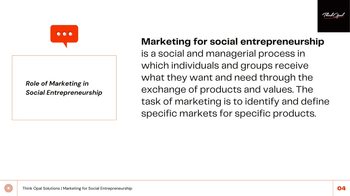 ThinkOpal's tweet photo. We like looking at #Marketing and #sales as the backbone of any #socialenterprise. For a #socialenterprise to scale, embracing the two functions is fundamental is setting a stable foundation as you seek funding from #potentialinvestors.
THREAD.. https://t.co/QACAH6VwEC