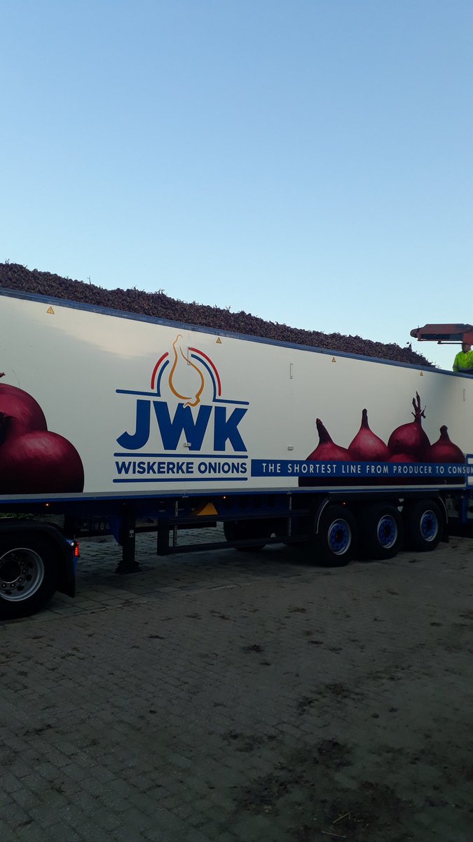 De rode uien verladen in stijl!