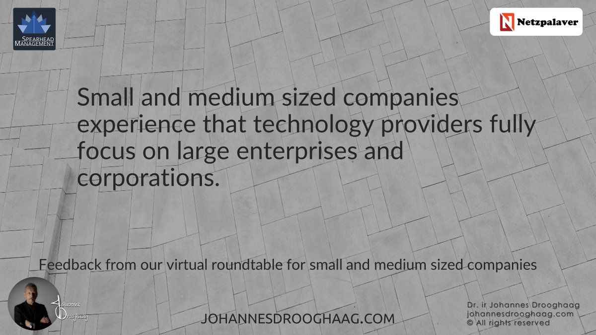 DrJDrooghaag's tweet photo. 📅 Join our Virtual Roundtable Digital Transformation for Small and Medium Sized Businesses!

👉 https://t.co/oVhgxsARDl

#Cloud #IoT #Edge #CIO #AI #CyberSecurity #DigitalTransformation #5G #EmergingTech 
@netzpalaver @SpearheadMan @DrJDrooghaag  @ralf_ladner https://t.co/e9WTgTiApA
